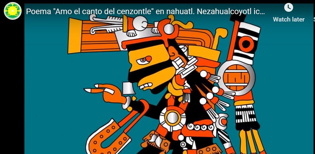 poema nahuatl amo del canto del cenzontle